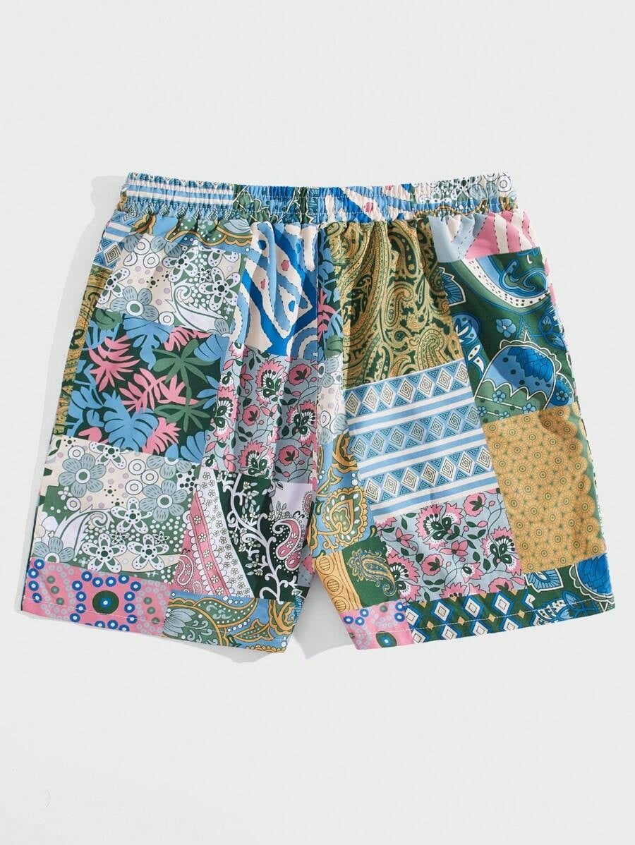 Men Paisley Print Shorts