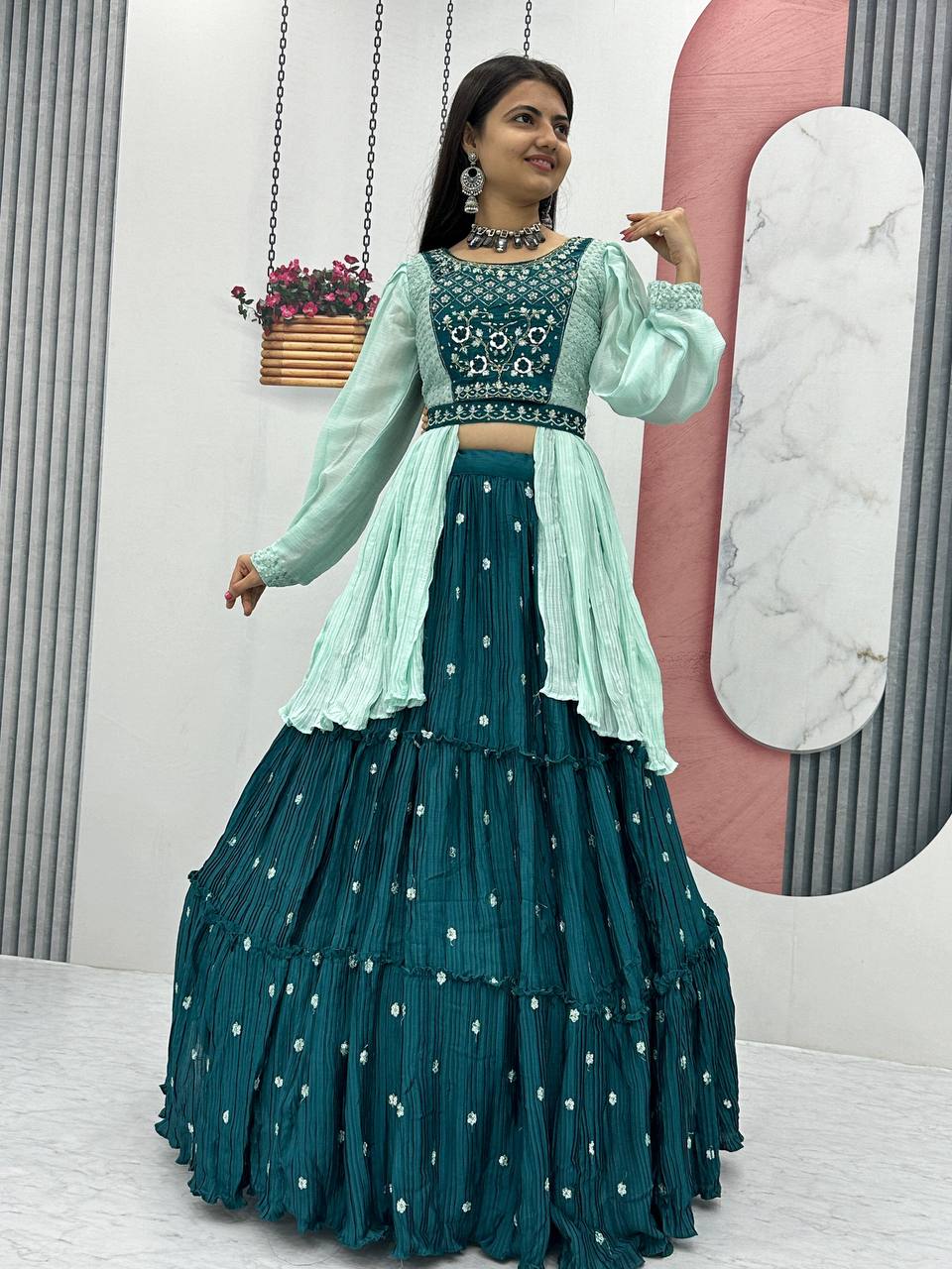 Chinon Real Handwork Lehenga Choli