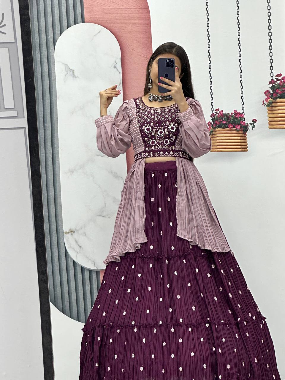 Chinon Real Handwork Lehenga Choli