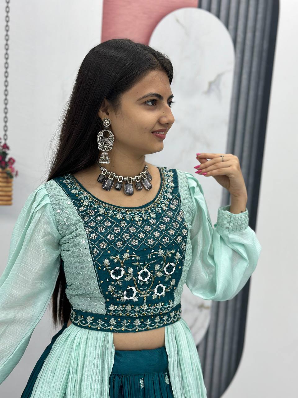 Chinon Real Handwork Lehenga Choli
