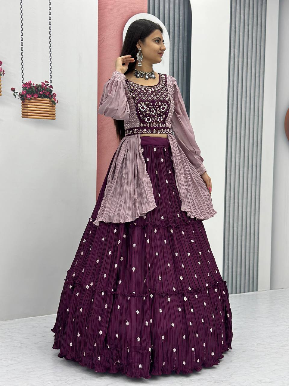 Chinon Real Handwork Lehenga Choli