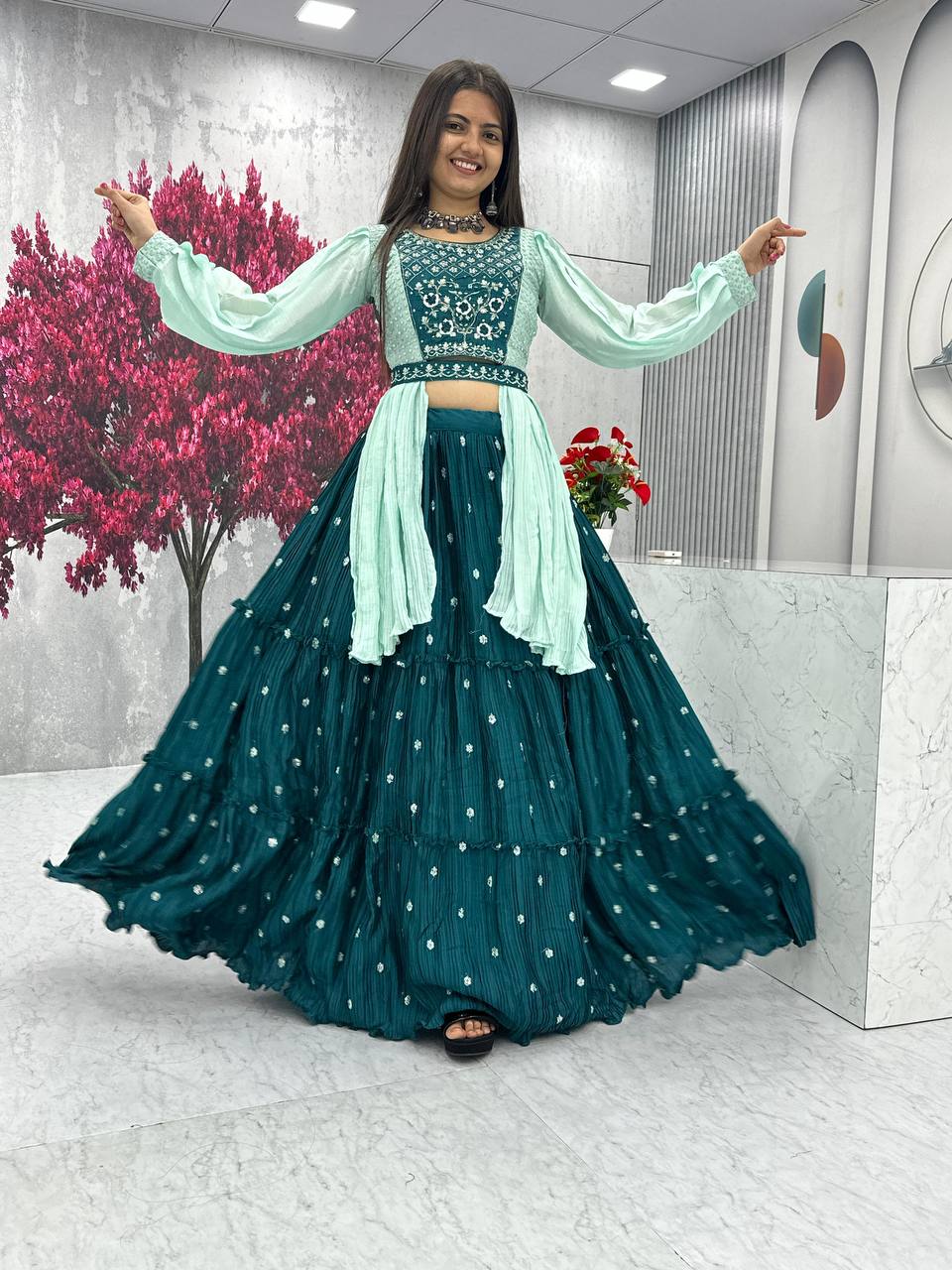 Chinon Real Handwork Lehenga Choli