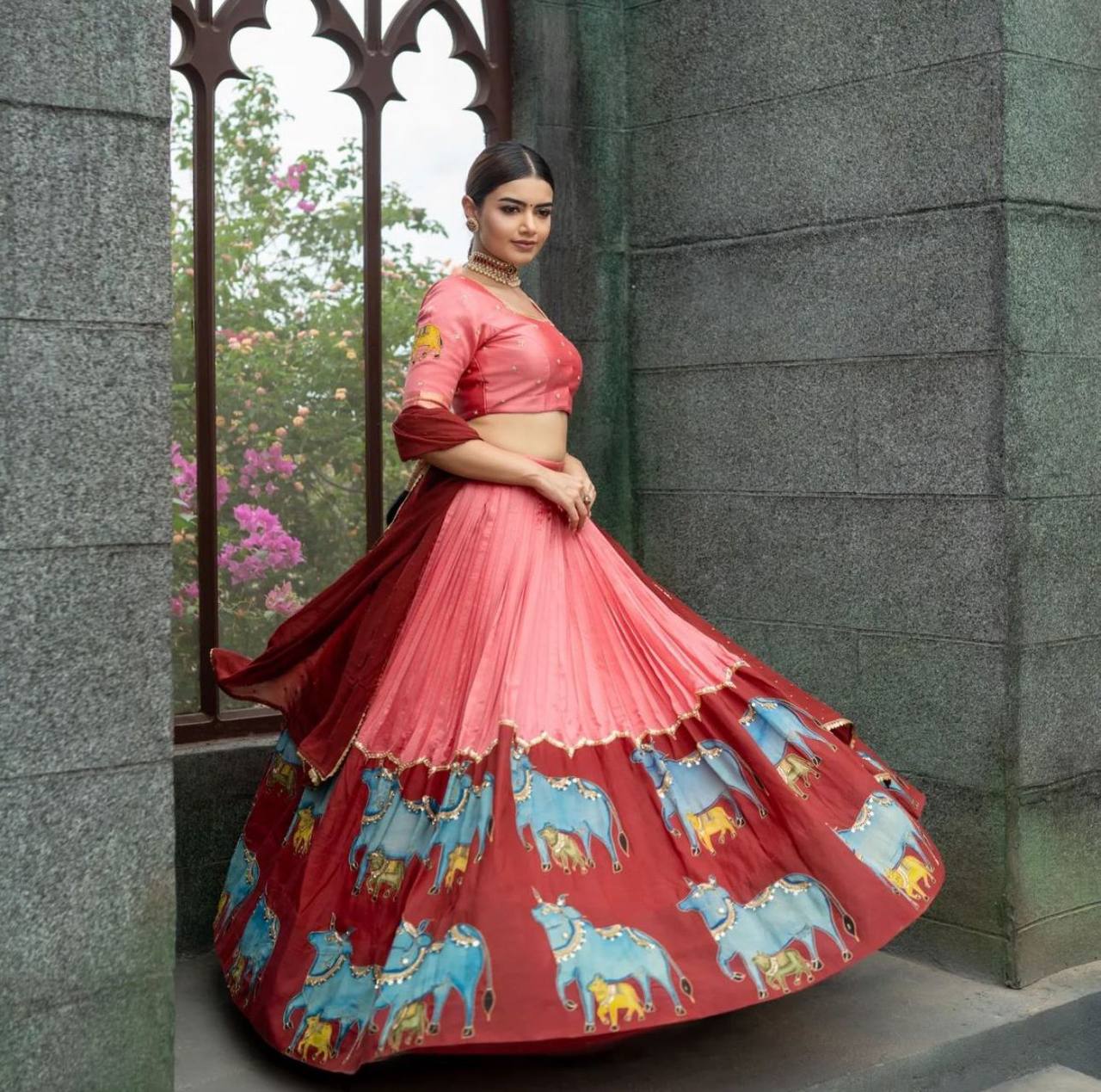 chiffon georgette lehenga