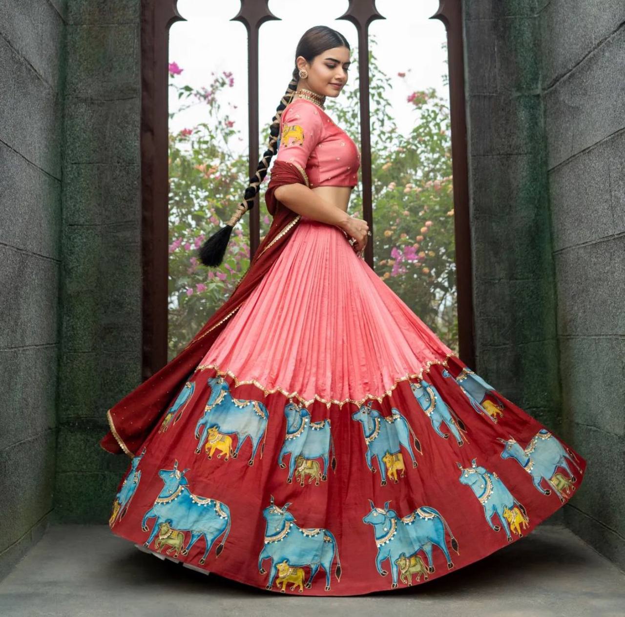 chiffon georgette lehenga