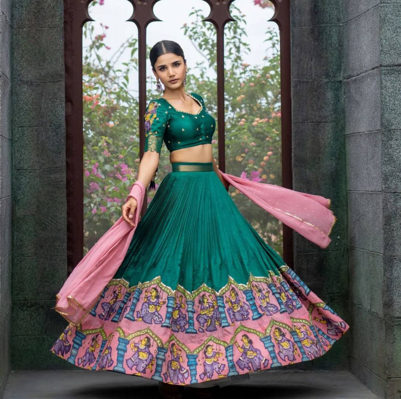 chiffon georgette lehenga