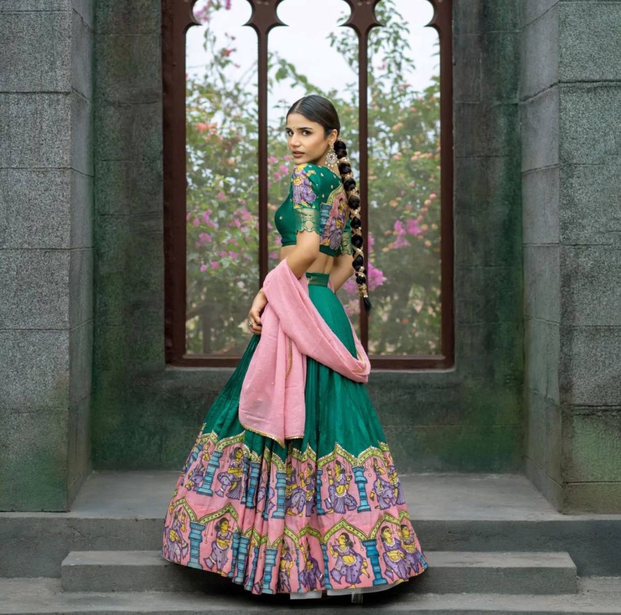 chiffon georgette lehenga
