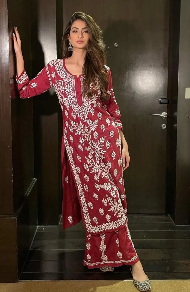 HEAVY REYON COTTON KURTI WITH PANT
