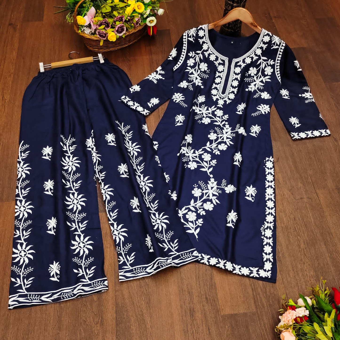 HEAVY REYON COTTON KURTI WITH PANT