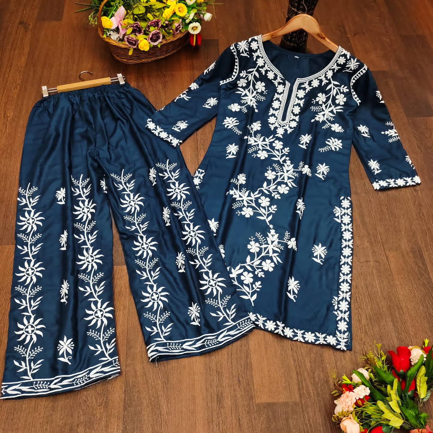HEAVY REYON COTTON KURTI WITH PANT