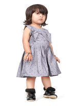 Kids Girl Cotton Sleeveless Knee Length Casual Printed Frock