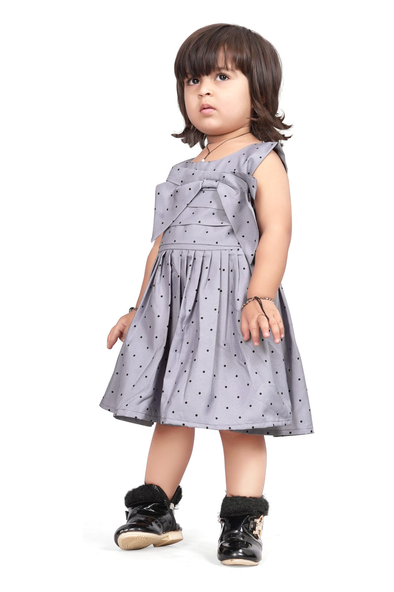 Kids Girl Cotton Sleeveless Knee Length Casual Printed Frock