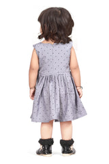 Kids Girl Cotton Sleeveless Knee Length Casual Printed Frock