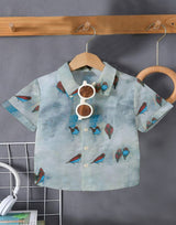 Boy's Silver Color Shade Shirt