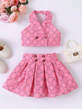 Peach Blossom Baby Frock