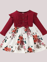 floral long sleeve school fashion