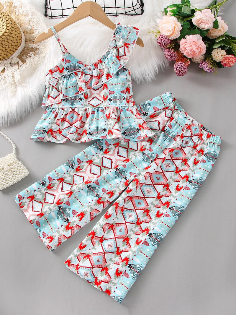 top and Palazzos clothing set for girls