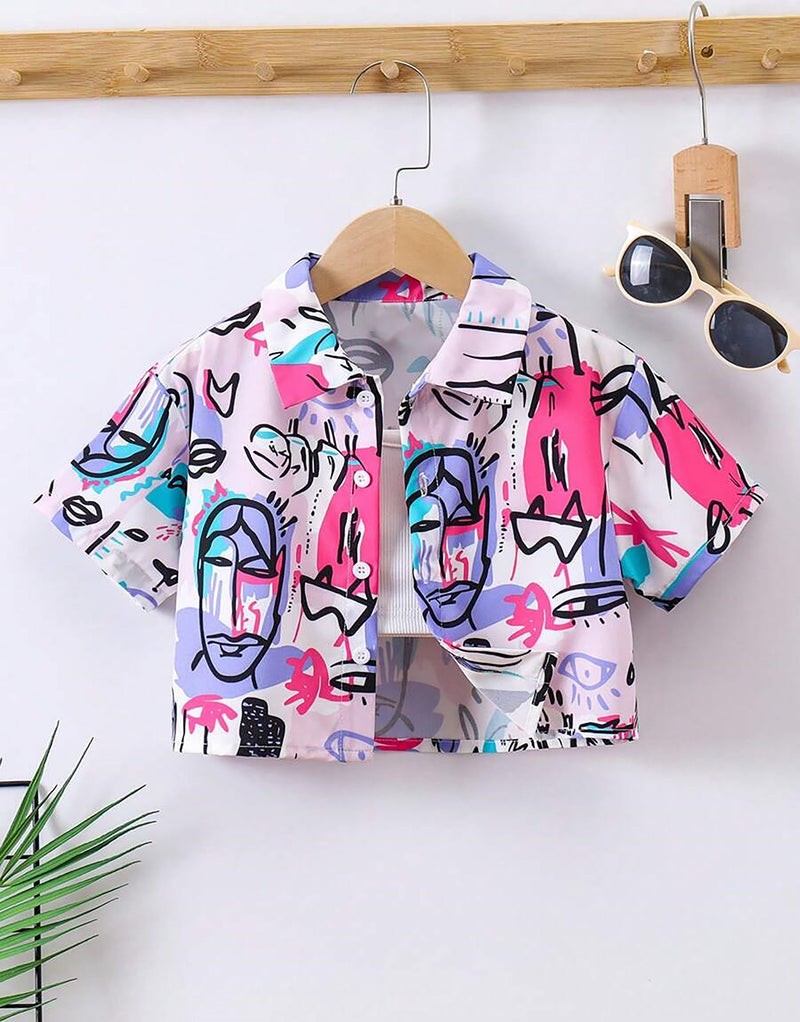 Girl's Multi Color Shirt