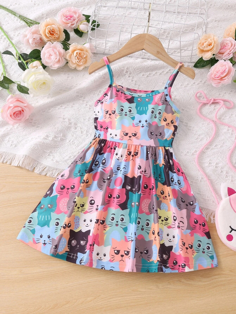 Toddler Girls Floral Print Cami Dress