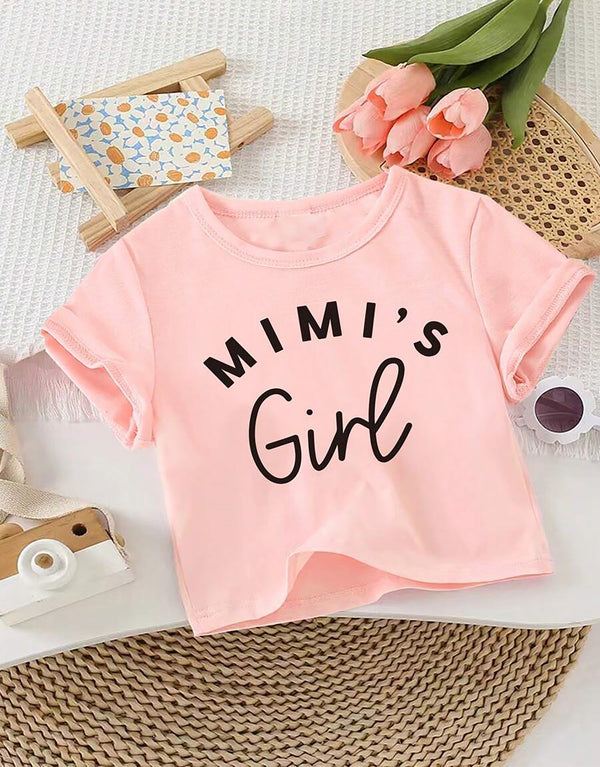 Girl's Pink Color T-Shirt