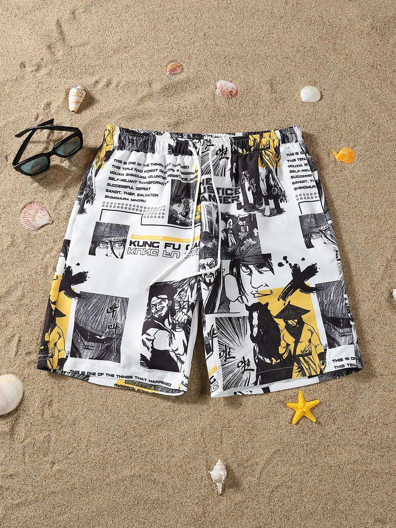 Mens's Comic Print Stylish Boxer