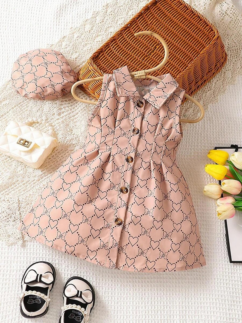 Toddler Girls Textured Belted Shirt Dress