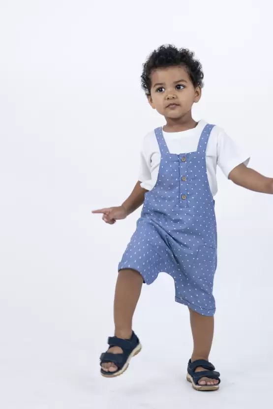 Casual Polka Print Cotton Blend