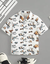 Boy's Vehicle Pattern shirt