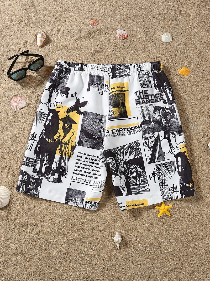 Mens's Comic Print Stylish Boxer