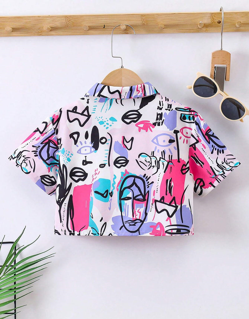 Girl's Multi Color Shirt