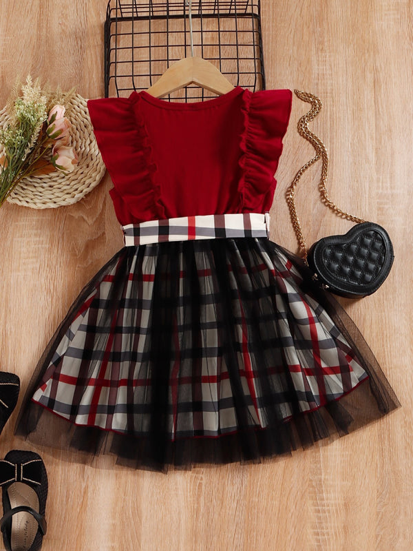 little girl red dress