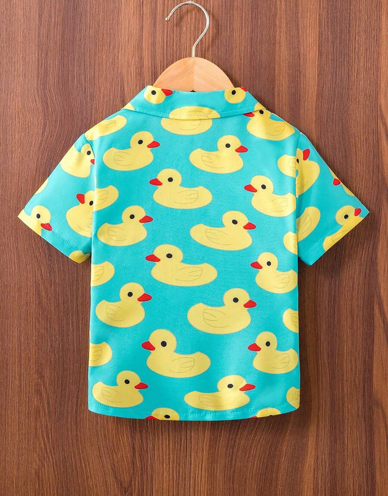 Boy's Duck Print Shirt