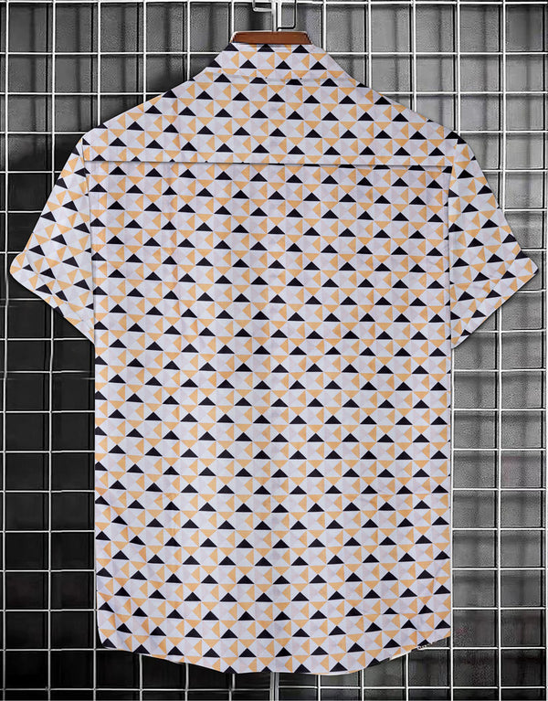 Men's Geometric Printed Cotton shirt