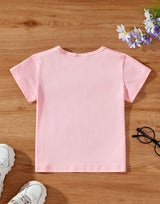 Girl's Pink Color T-Shirt