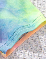 Girl's Tie Dye Set Graphic T-Shirt And Short Pair