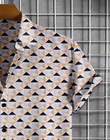 Men's Geometric Printed Cotton shirt