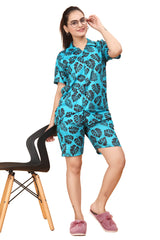 Women's Blue Color Night Suit