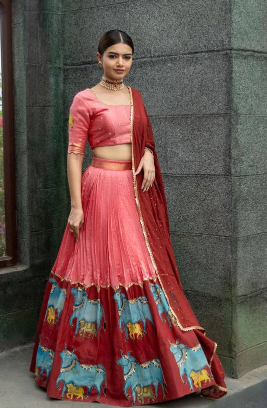 chiffon georgette lehenga
