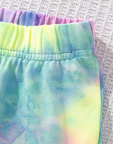 Girl's Tie Dye Set Graphic T-Shirt And Short Pair