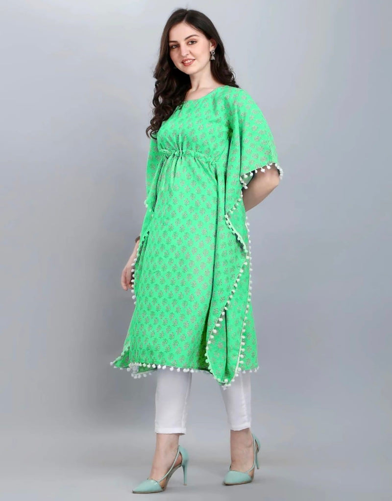 Green Glamour Stylish Kurti For Girls