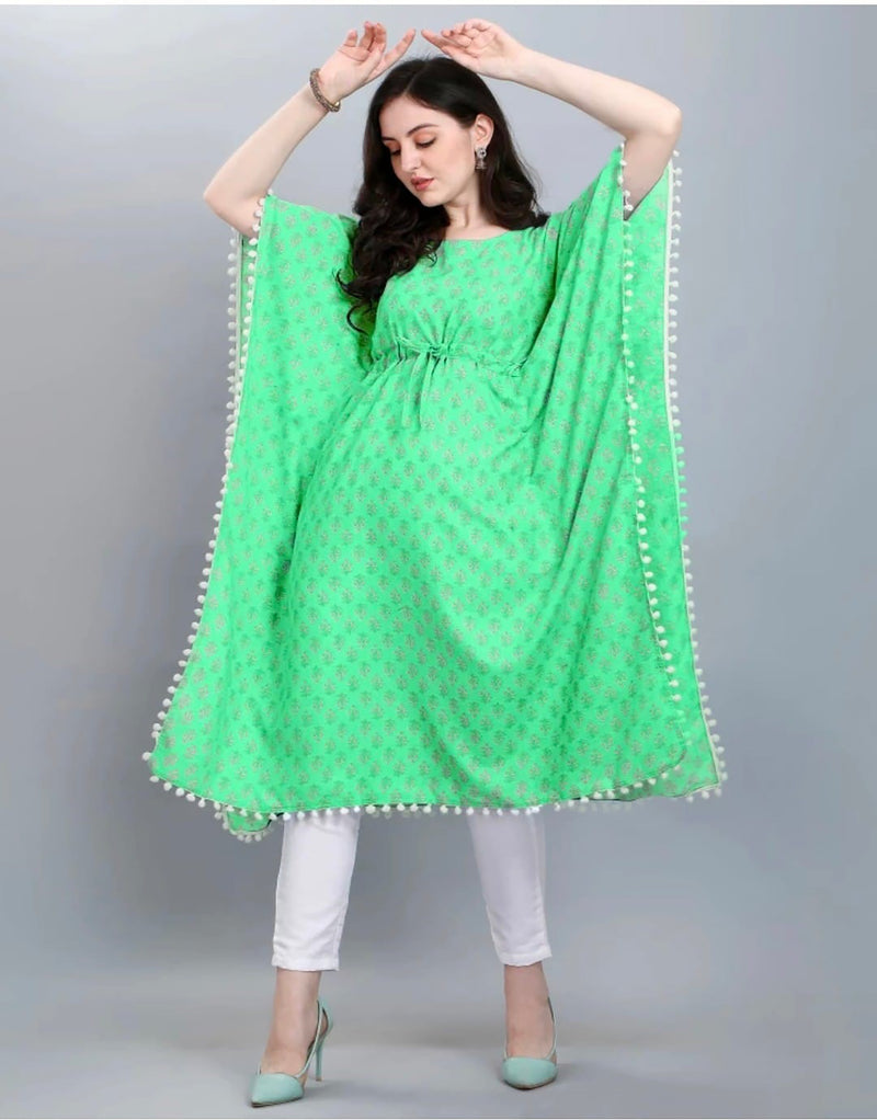 Green Glamour Stylish Kurti For Girls