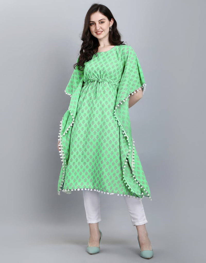 Green Glamour Stylish Kurti For Girls