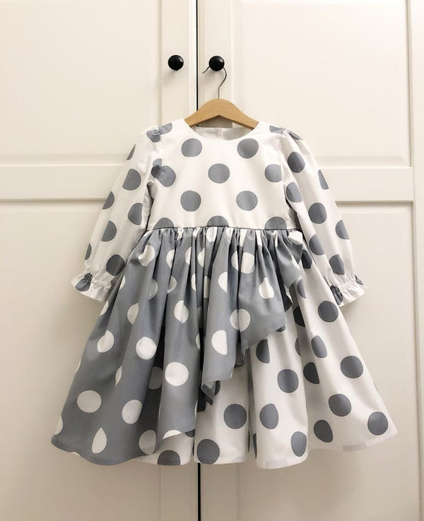 Girls Polka Dot Print Dress